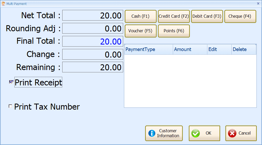 AutoCountPOSMultiPayment