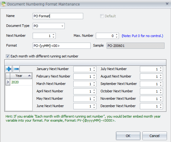 AutoCountPurchaseDocFormat